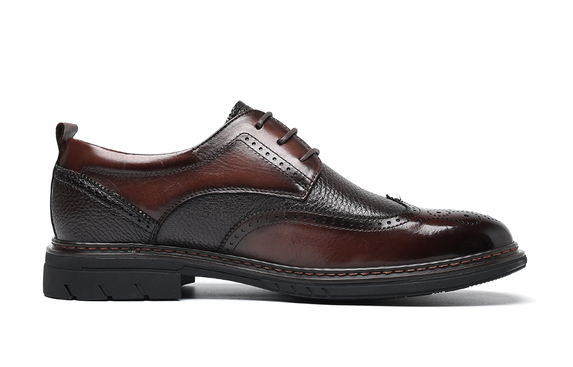 Order 千百度C°BANNER 胎牛皮鹿皮Brogue正裝皮鞋 棕色