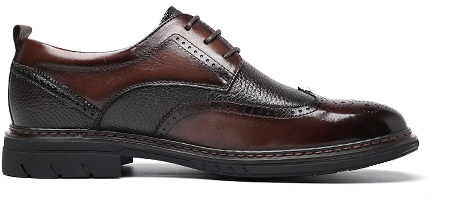 千百度C°BANNER 胎牛皮鹿皮Brogue正裝皮鞋 棕色 Order 千百度C°BANNER 胎牛皮鹿皮Brogue正裝皮鞋 棕色