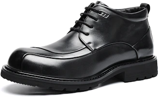 Lookbook C°BANNER Business Casual Leder-Schuhe Warm Gefüttert ''Schwarz'' C1524289M01