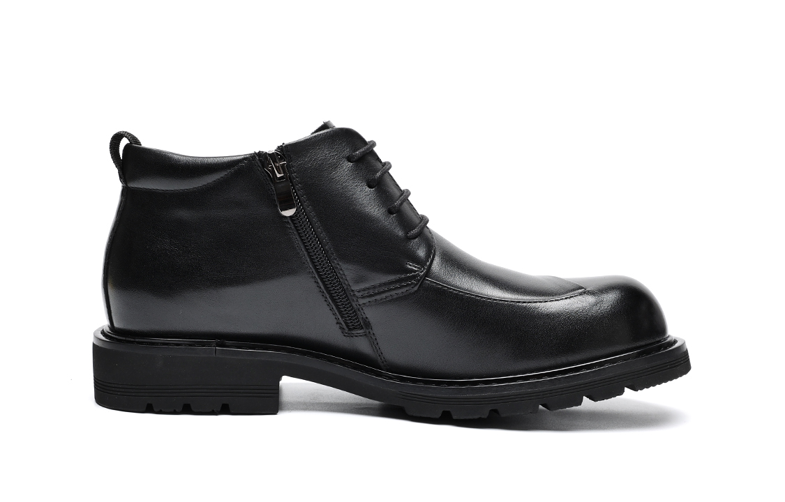 Sizing Sepatu Formal Kulit Hangat Berfleece C°BANNER 'Hitam' untuk Bisnis Kasual C1524289M01