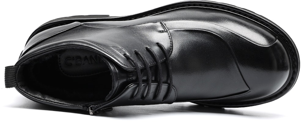 C°BANNER Business Casual Fleece-Lined Warm Formal Leather Shoes 'Black' C1524289M01 1