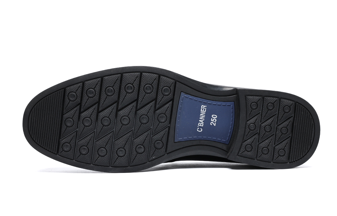 Purchase 千百度C°BANNER 頭層牛皮男士商務休閒鞋 黑色