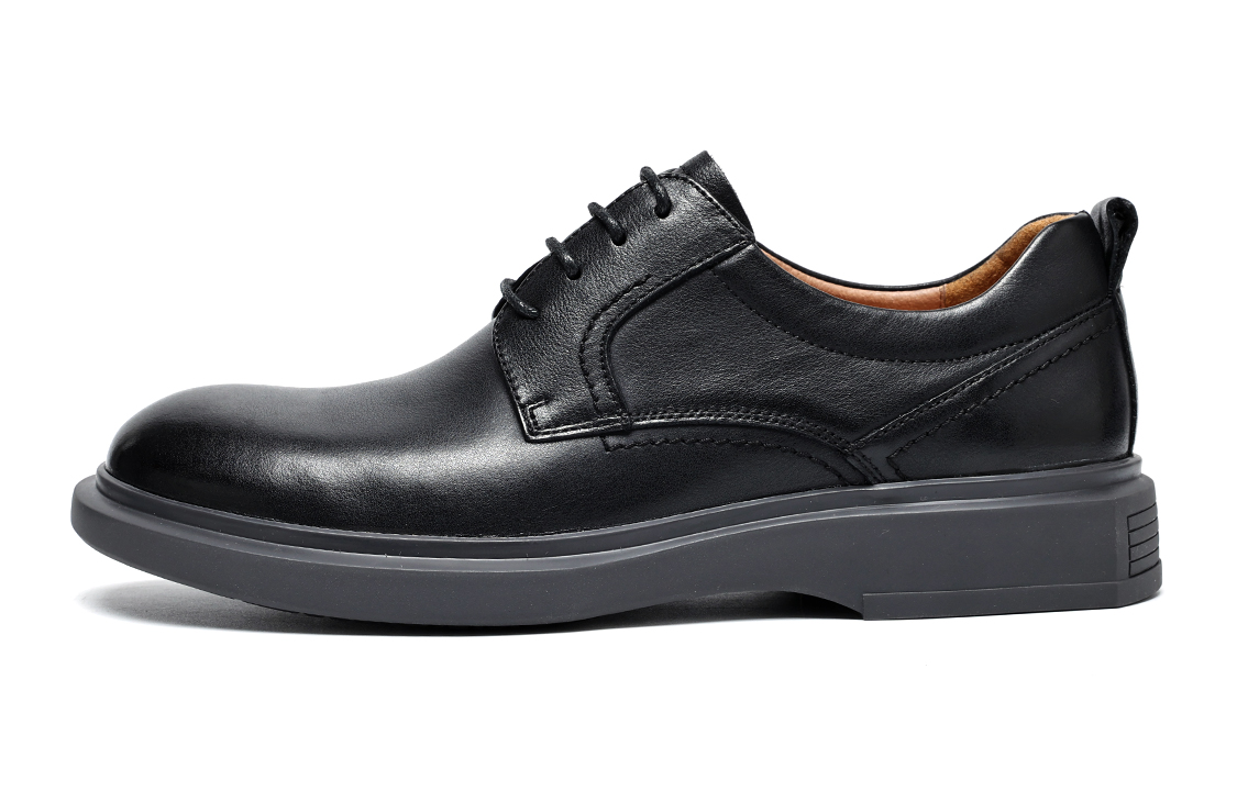 C°BANNER Business Casual Soft Leather Shoes 'Black'