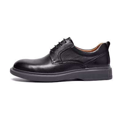 C°BANNER Business Casual Soft Leather Shoes 'Black'