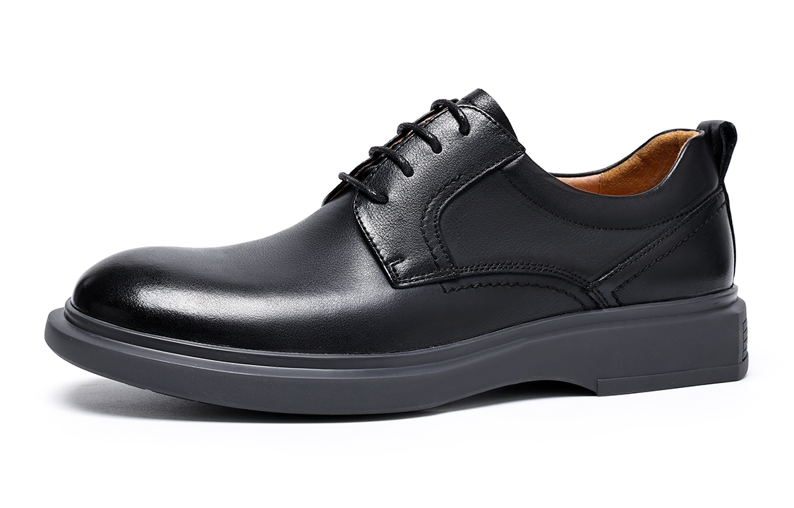C°BANNER Business Casual Soft Leather Shoes 'Black' 圖 3