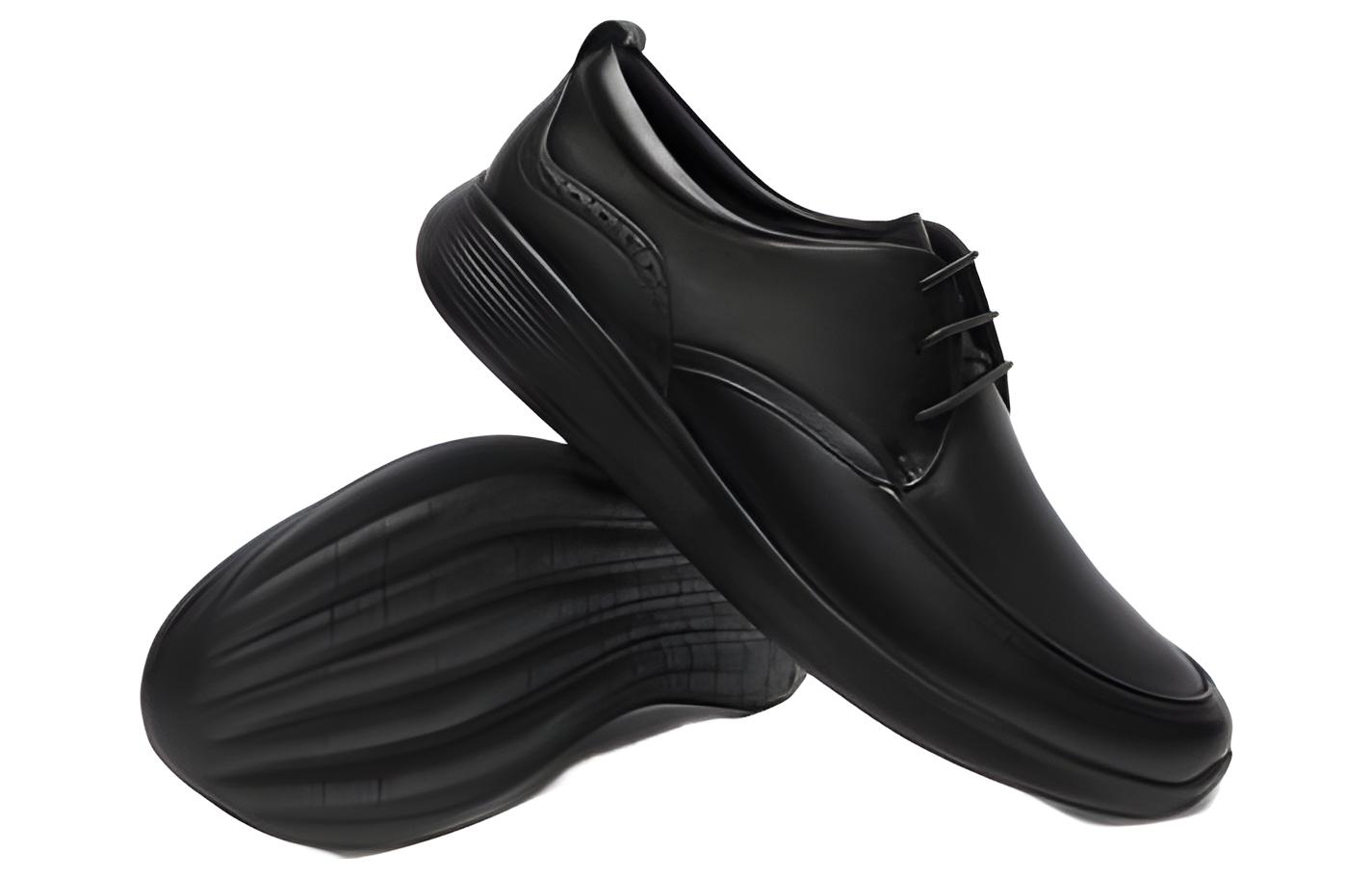 C°BANNER Business Casual Soft Sole Leather Shoes 'Black' 圖 4