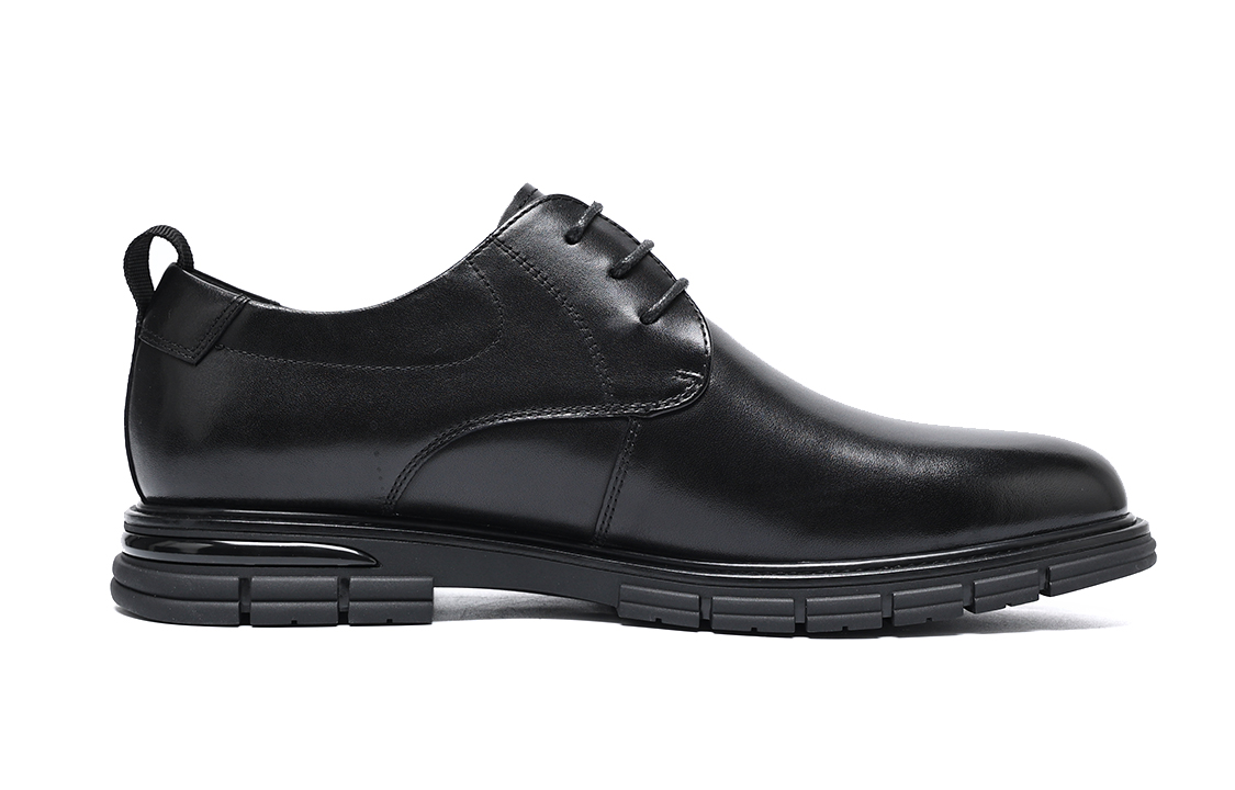 C°BANNER Business Dress Leather Shoes 'Black Round Toe Soft Sole' 圖 2