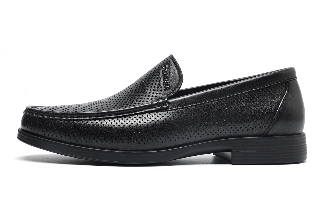 C°BANNER Business Dress Shoe 'Black Perforated Leather'