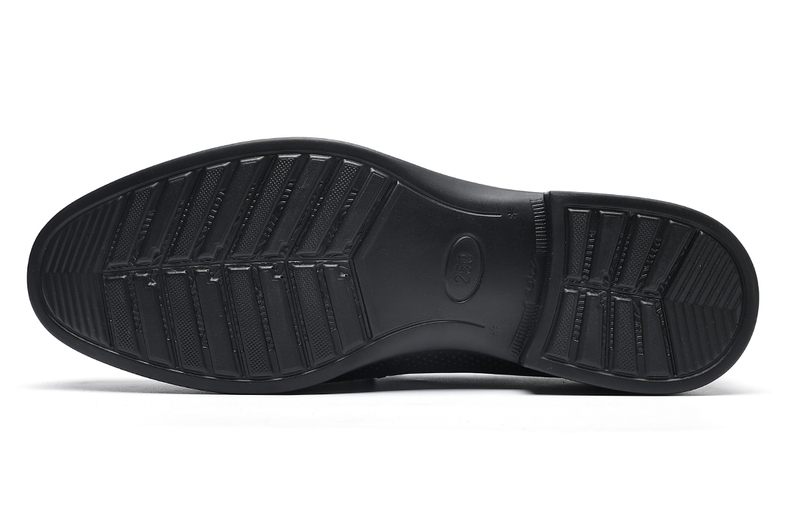 C°BANNER Business Dress Shoe 'Black Perforated Leather' 圖 4