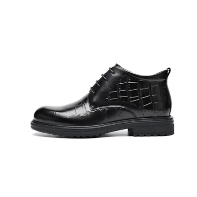 C°BANNER Business Plus Velvet Ankle Boot 'Black Leather'