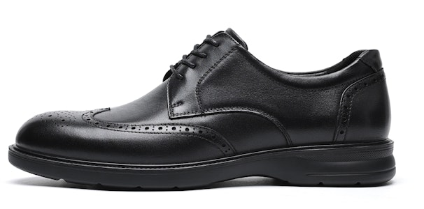 千百度C°BANNER 皮鞋男布洛克雕紋休閒男鞋 黑色 Buy 千百度C°BANNER 皮鞋男布洛克雕紋休閒男鞋 黑色