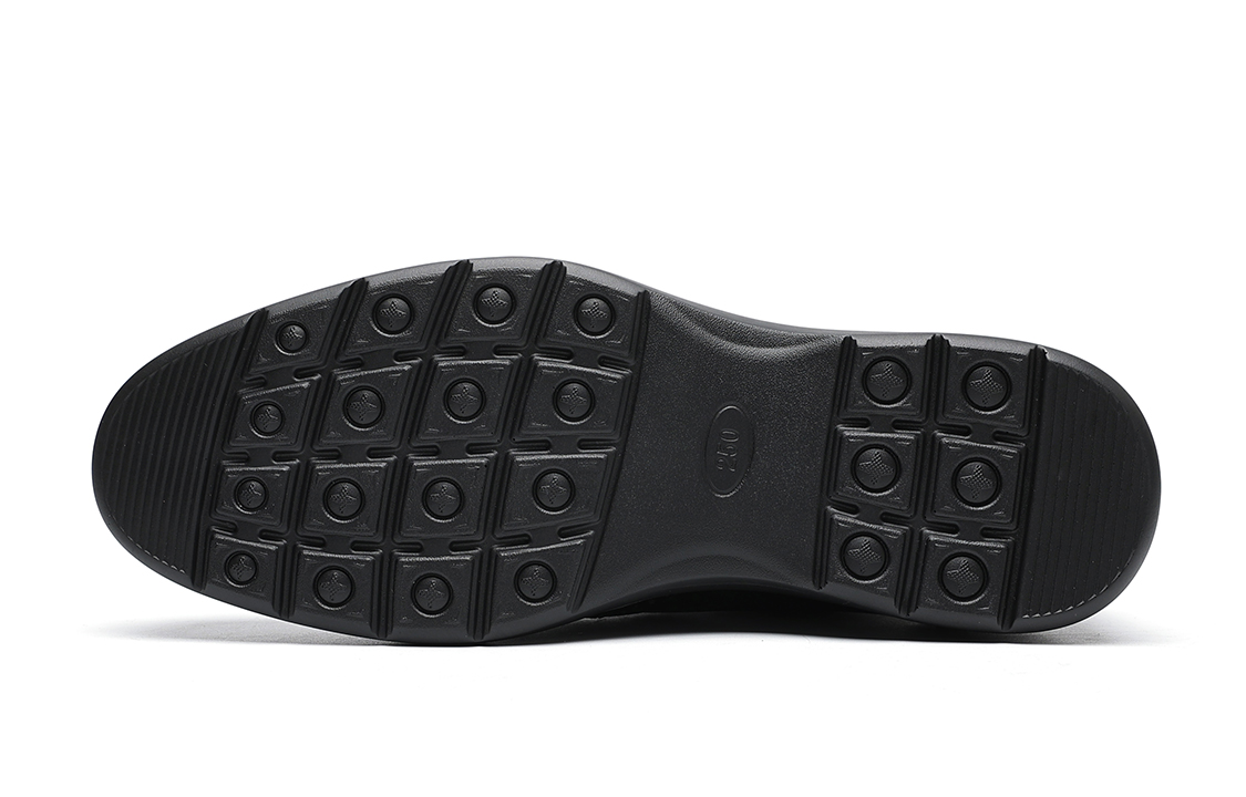 Purchase 千百度C°BANNER 皮鞋男布洛克雕紋休閒男鞋 黑色