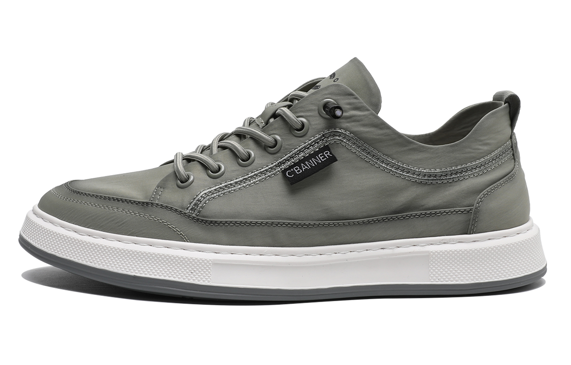 Buy 千百度C°BANNER 織物冰絲透氣帆布鞋 男款 綠