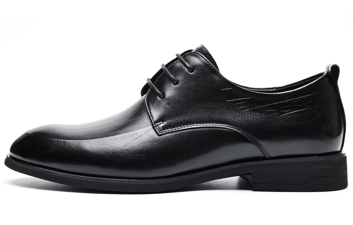 C°BANNER Casual CMFT All-Match Formal Leather Shoes 'Black'