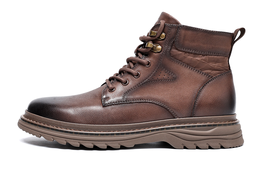 C°BANNER Casual High-Top Work Martin Boots 'Brown'