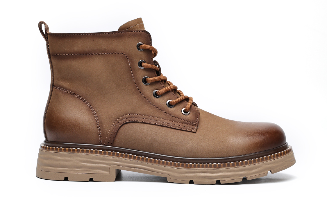 Order C°BANNER Kasut Boot Martin Motosikal Kasual 'Kuning Coklat' C1923769X03