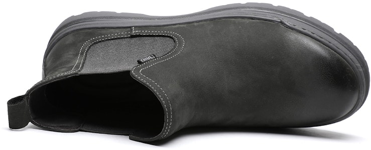 千百度C°BANNER 头层牛皮 加绒保暖 及踝 切尔西靴 男款 灰色 Shop 千百度C°BANNER 头层牛皮 加绒保暖 及踝 切尔西靴 男款 灰色