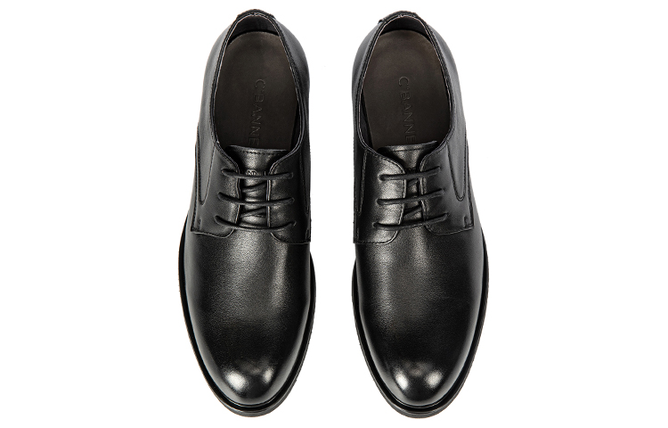 Shop 千百度C°BANNER 系帶經典正裝軟底皮鞋 黑色