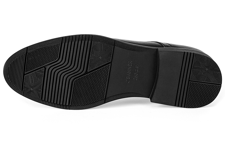 Details for 千百度C°BANNER 系帶經典正裝軟底皮鞋 黑色