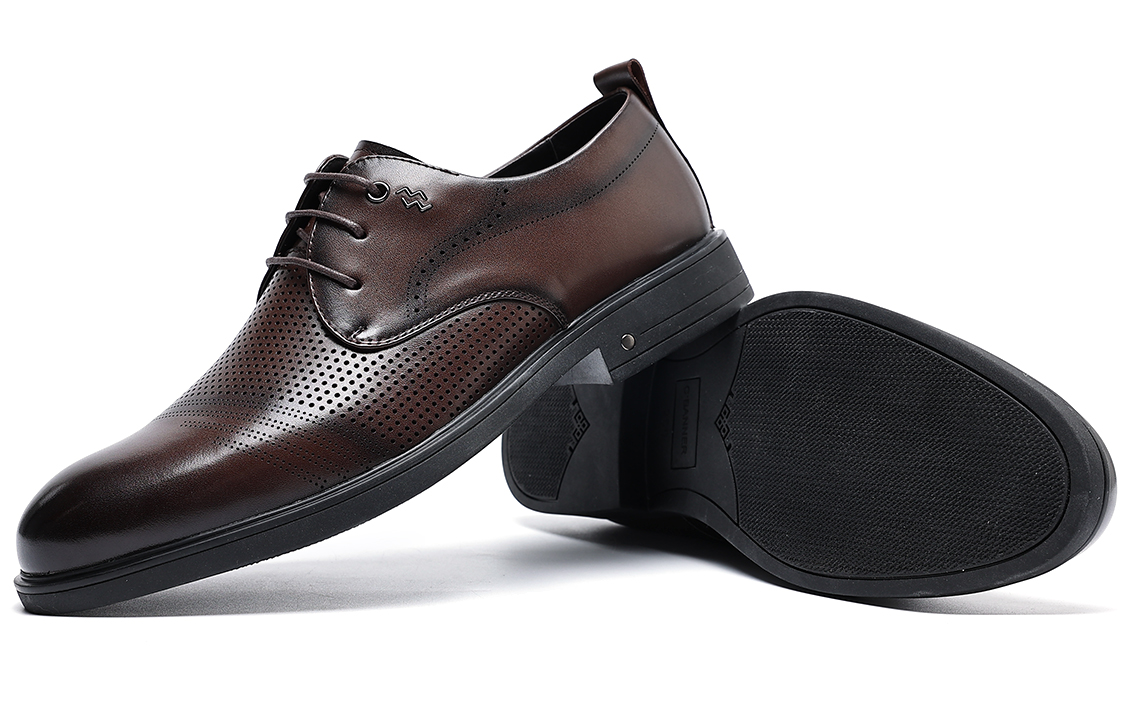 Shop C°BANNER Sepatu Kerja Nyaman Bernafas Pria 'Cokelat' C1522119LL02