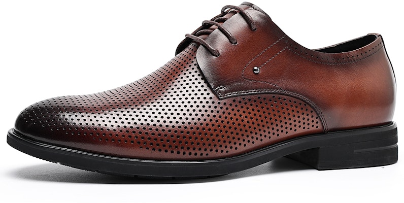 千百度C°BANNER 頂級頭層牛皮 時尚舒適透氣打孔 正裝皮鞋 男款 棕色 Order 千百度C°BANNER 頂級頭層牛皮 時尚舒適透氣打孔 正裝皮鞋 男款 棕色
