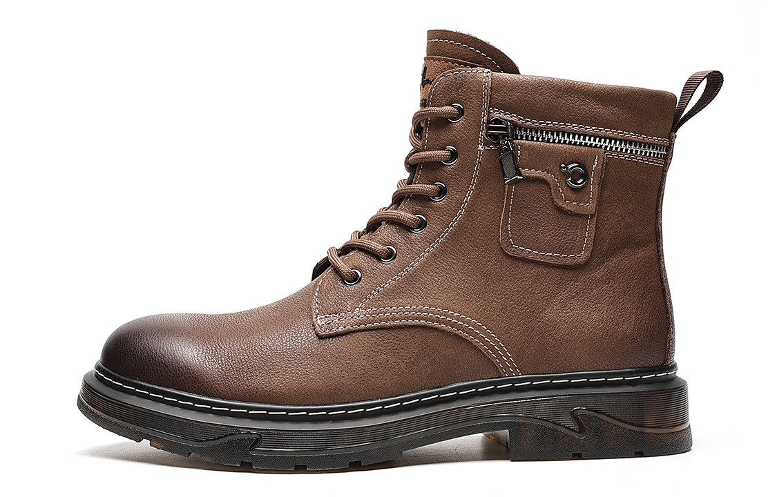 C°BANNER Fashion Martin Boots 'Brown Leather'