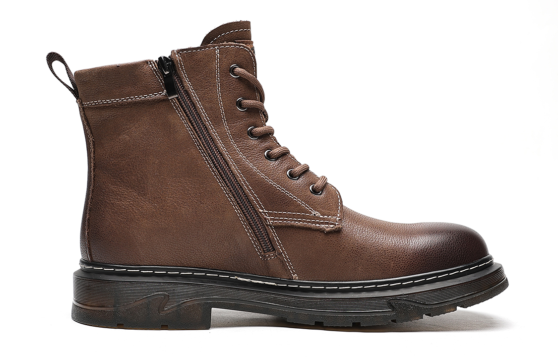 C°BANNER Fashion Martin Boots 'Brown Leather' 圖 2