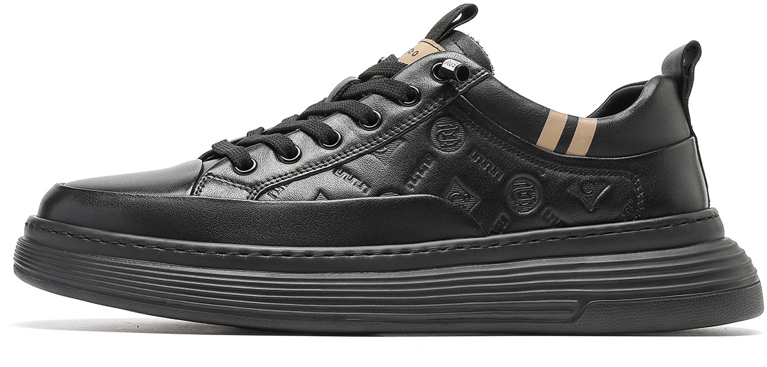 c-banner-fashion-round-toe-low-top-sneakers-black-lace-up-c2233791-da-01