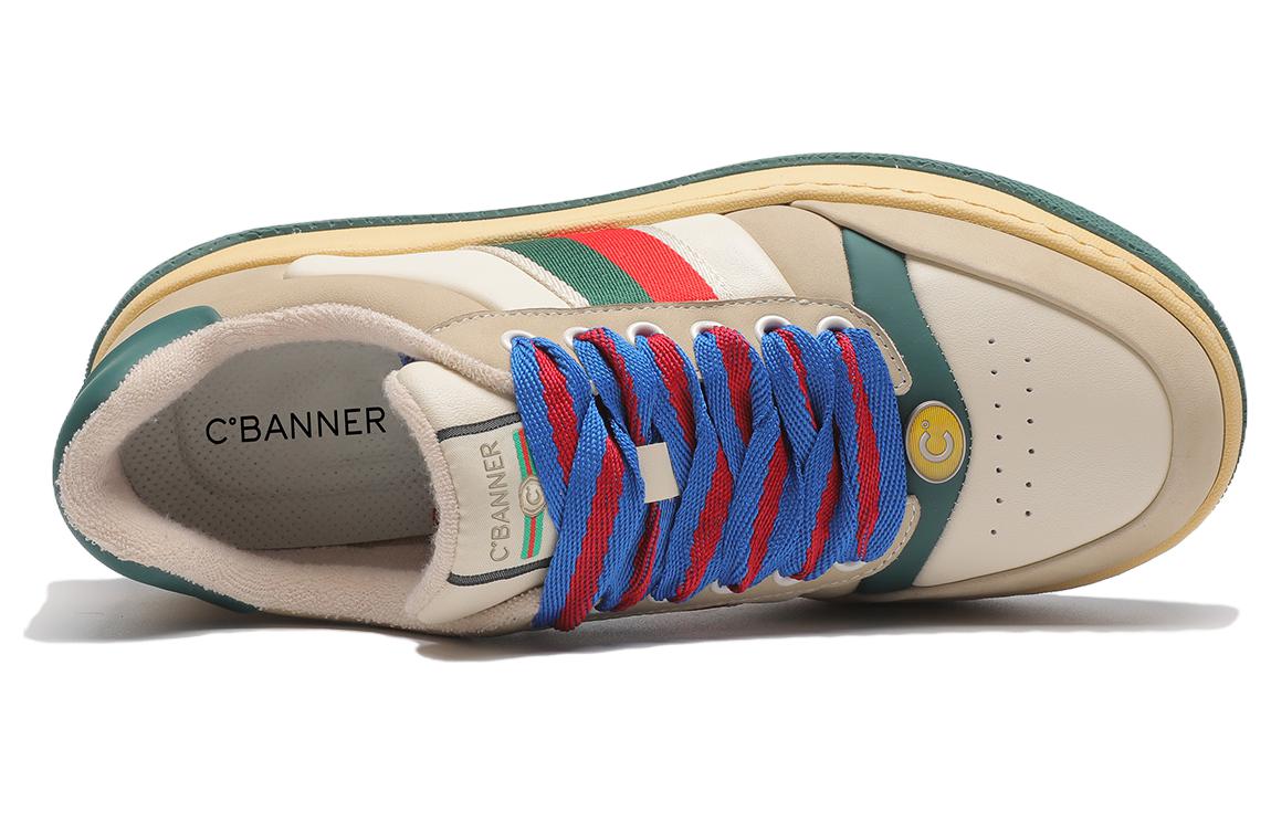 C°BANNER Fashion Thick-Sole Low-Top Sneaker 'Green' 圖 4
