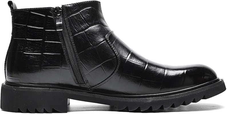 C°BANNER First Layer Cowhide Side Zipper Plus Velvet Warm Short Boots 'Black' C7714884MF01 Order C°BANNER First Layer Cowhide Side Zipper Plus Velvet Warm Short Boots 'Black' C7714884MF01