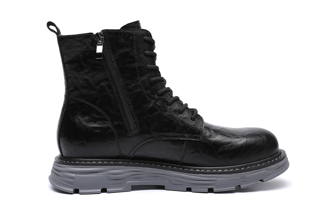 Order C°BANNER Sepatu Bot Modis Tinggi 'Black Martin' BN0623568X01