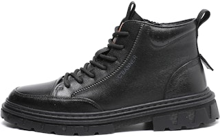 C°BANNER High-Top Leather Boots 'Black Fur-Lined Martens' C2213606X01M C°BANNER High-Top Leather Boots 'Black Fur-Lined Martens' C2213606X01M