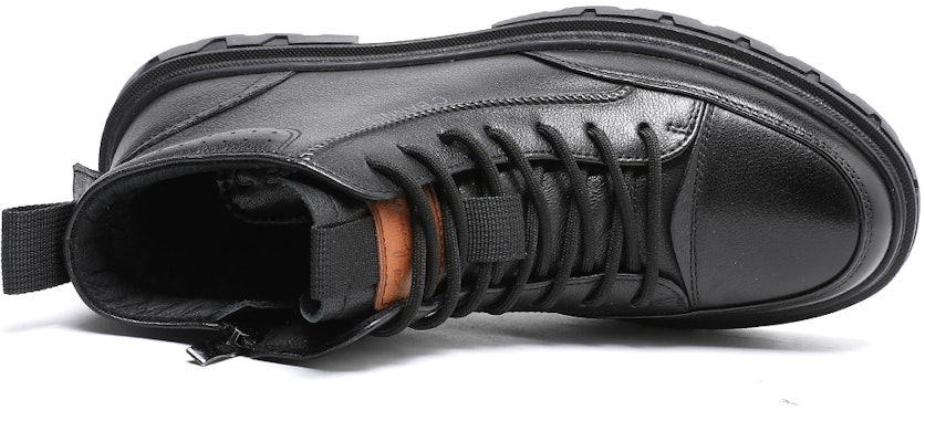 C°BANNER High-Top Leather Boots 'Black Fur-Lined Martens' C2213606X01M Shop C°BANNER High-Top Leather Boots 'Black Fur-Lined Martens' C2213606X01M