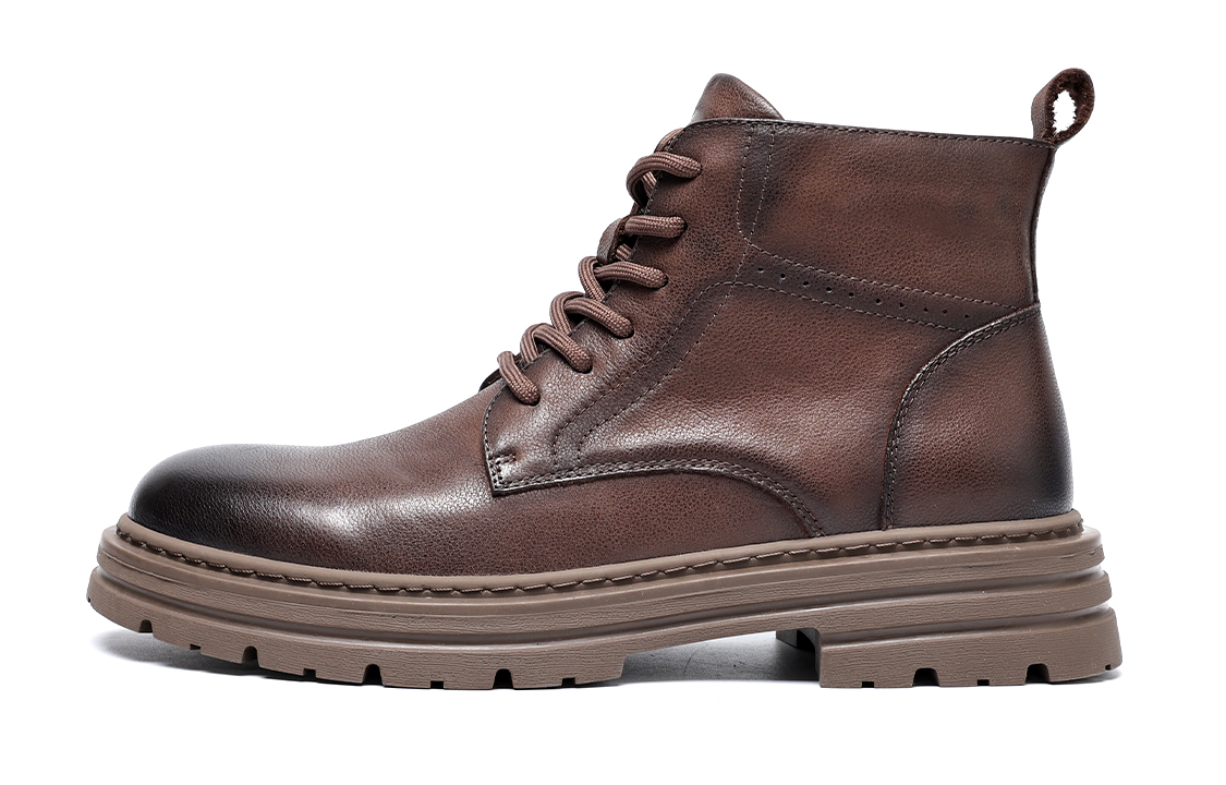 C°BANNER High-Top Martin Boots 'British Style Brown'