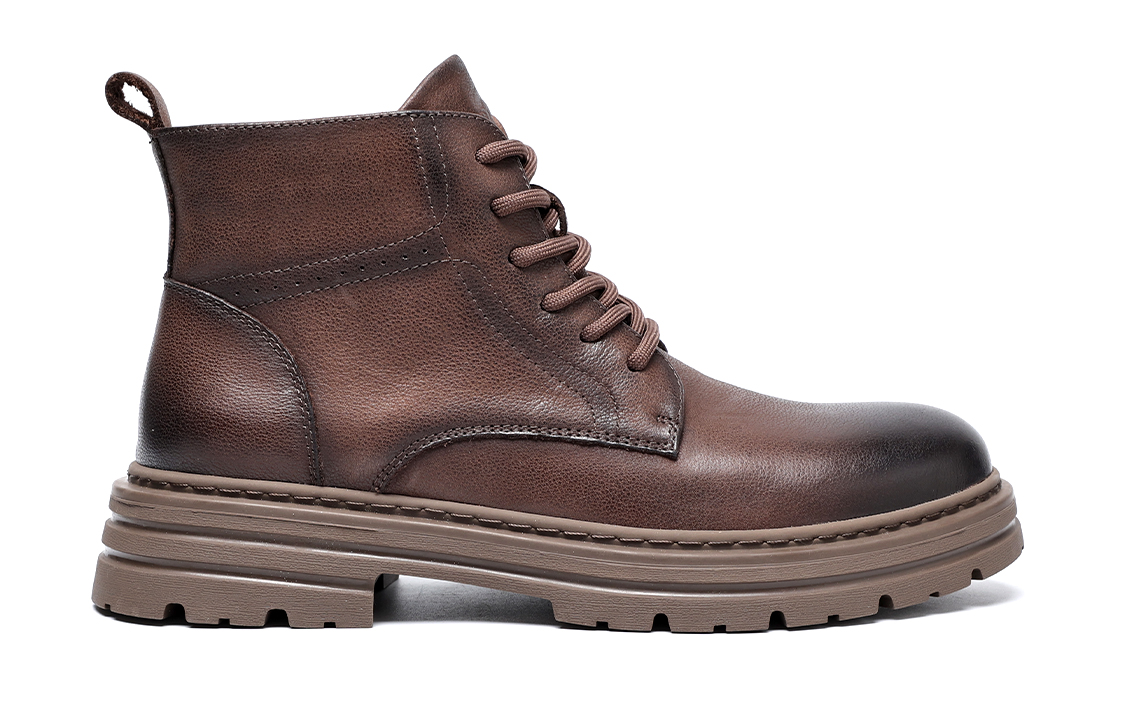 C°BANNER High-Top Martin Boots 'British Style Brown' 圖 2