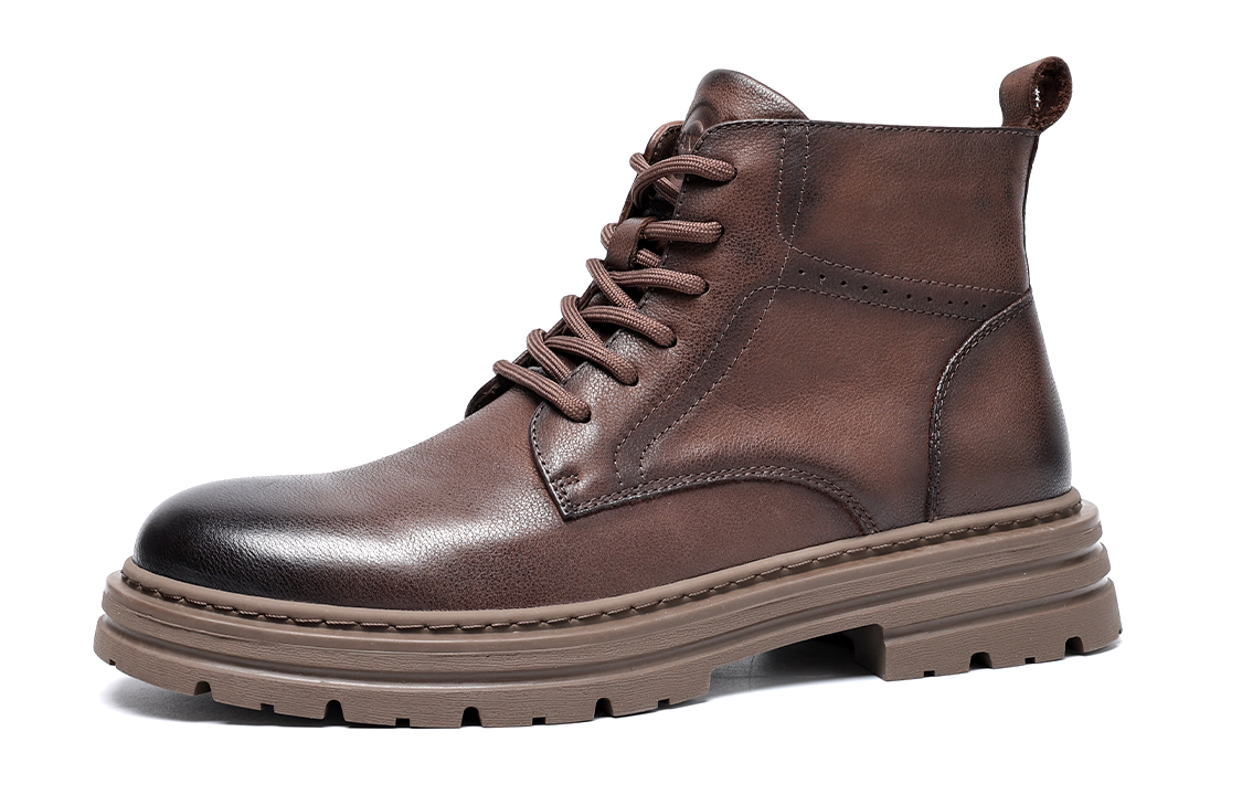 C°BANNER High-Top Martin Boots 'British Style Brown' 圖 3