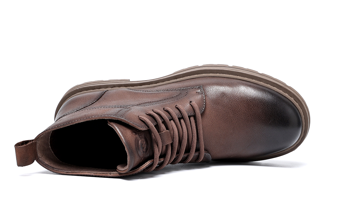 C°BANNER High-Top Martin Boots 'British Style Brown' 圖 4