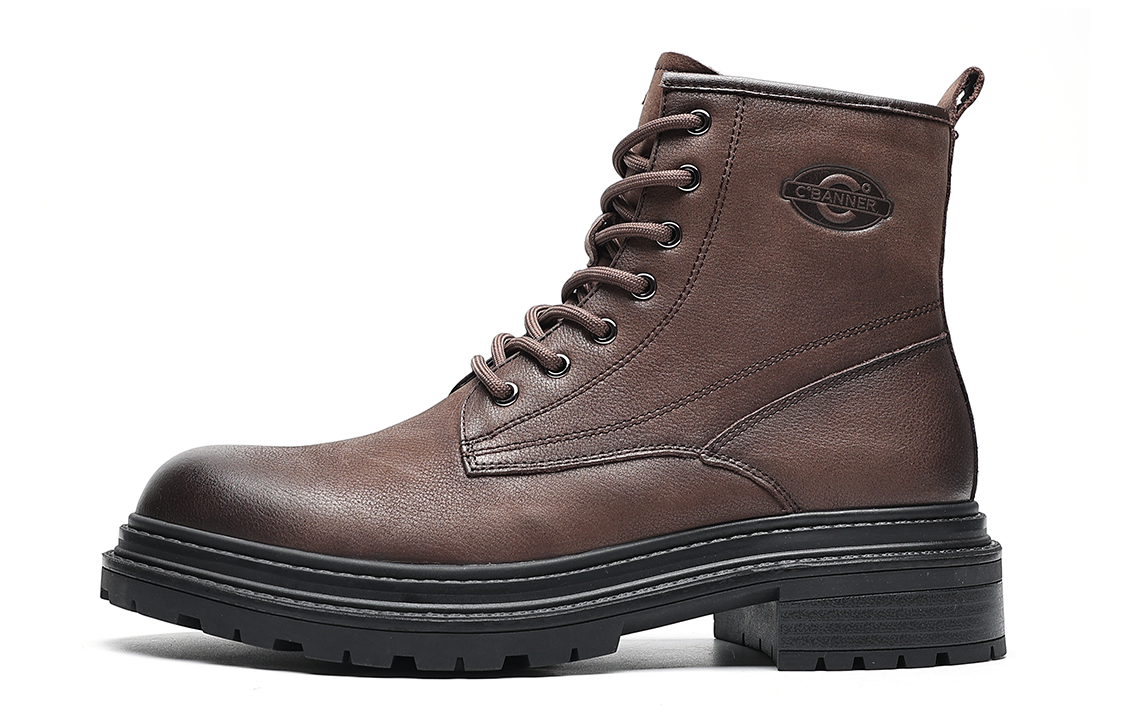 C°BANNER High-Top Martin Boots 'Brown Vintage Warm-Lined'