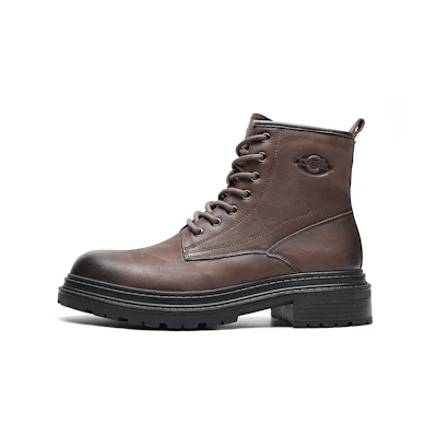 C°BANNER High-Top Martin Boots 'Brown Vintage Warm-Lined'