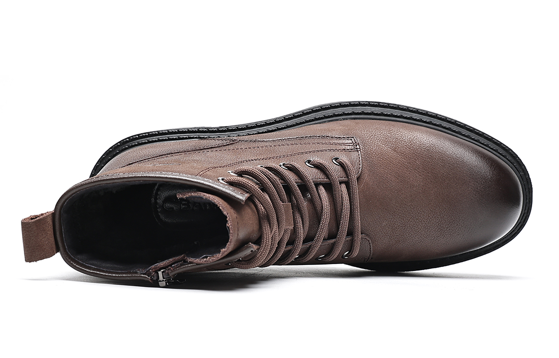 C°BANNER High-Top Martin Boots 'Brown Vintage Warm-Lined' 圖 4