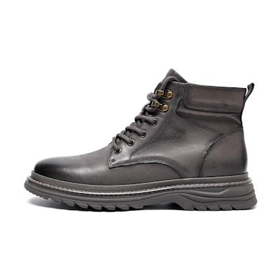 C°BANNER High-Top Martin Boots 'Grey Fashion Workwear'