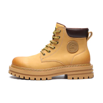 C°BANNER High Top Leather Martin Boots 'Yellow'