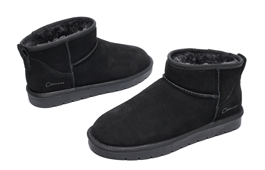 C°BANNER Leather 'Black Fleece-Lined CMFT Casual Snow Boot' 圖 3