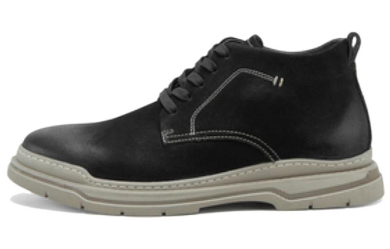C°BANNER Leather Ankle Boots 'Black Martin' A22516030X01