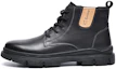 Buy C°BANNER Leather Ankle Martin Boots 'Black Fleece-Lined' C7724766M01