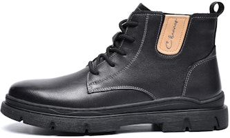 C°BANNER Leather Ankle Martin Boots 'Black Fleece-Lined' C7724766M01 C°BANNER Leather Ankle Martin Boots 'Black Fleece-Lined' C7724766M01