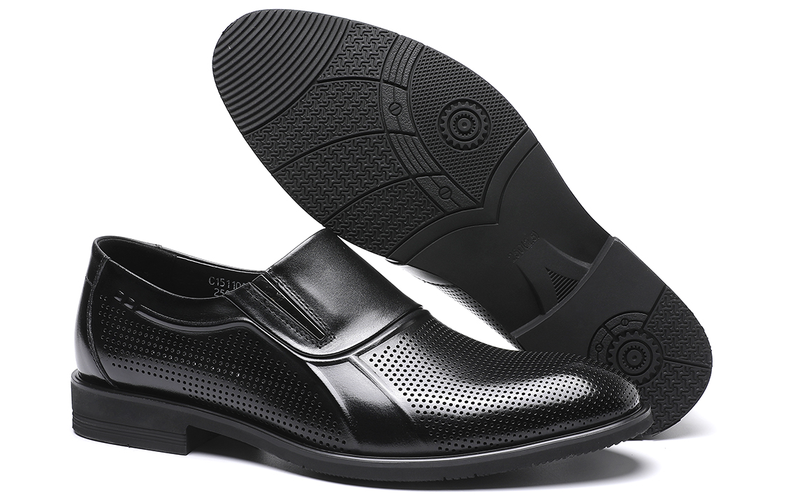 C°BANNER Leather Business Casual 'Black' 圖 5