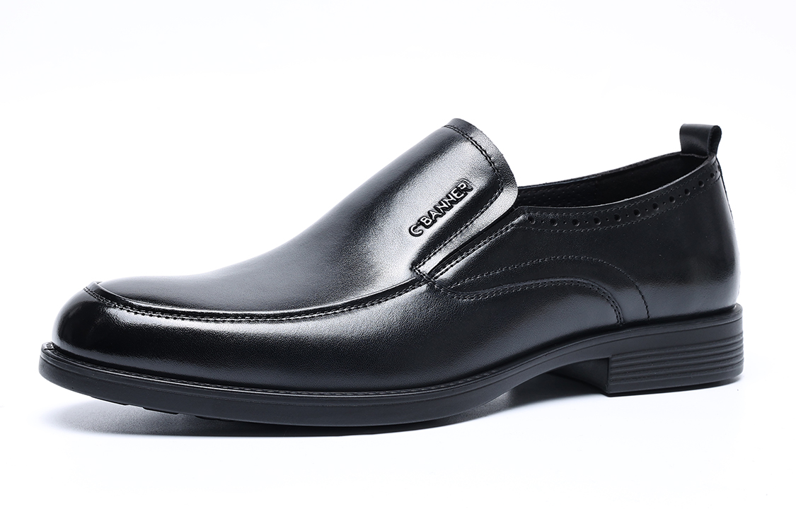 C°BANNER Leather Business Dress Shoes 'Black' 圖 3