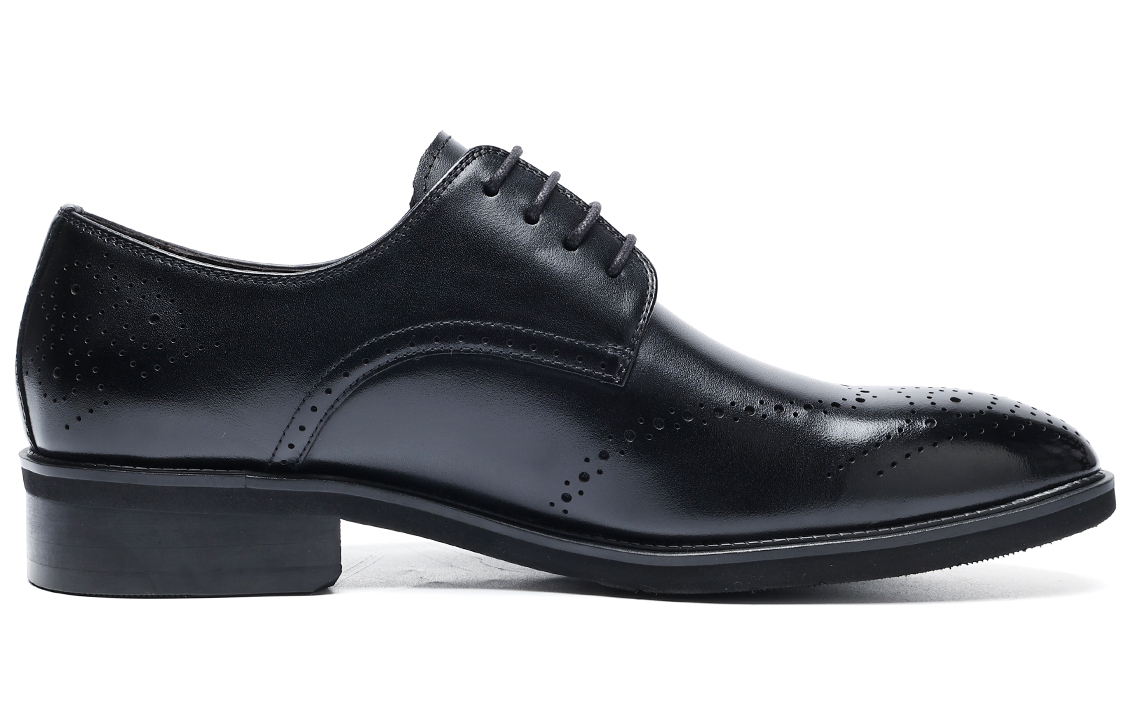 C°BANNER Leather Dress Shoes 'Black Business Formal' 圖 2