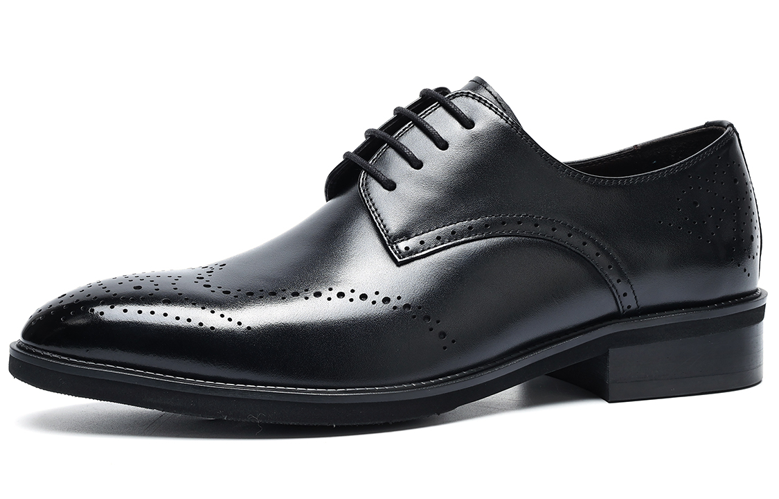 C°BANNER Leather Dress Shoes 'Black Business Formal' 圖 3